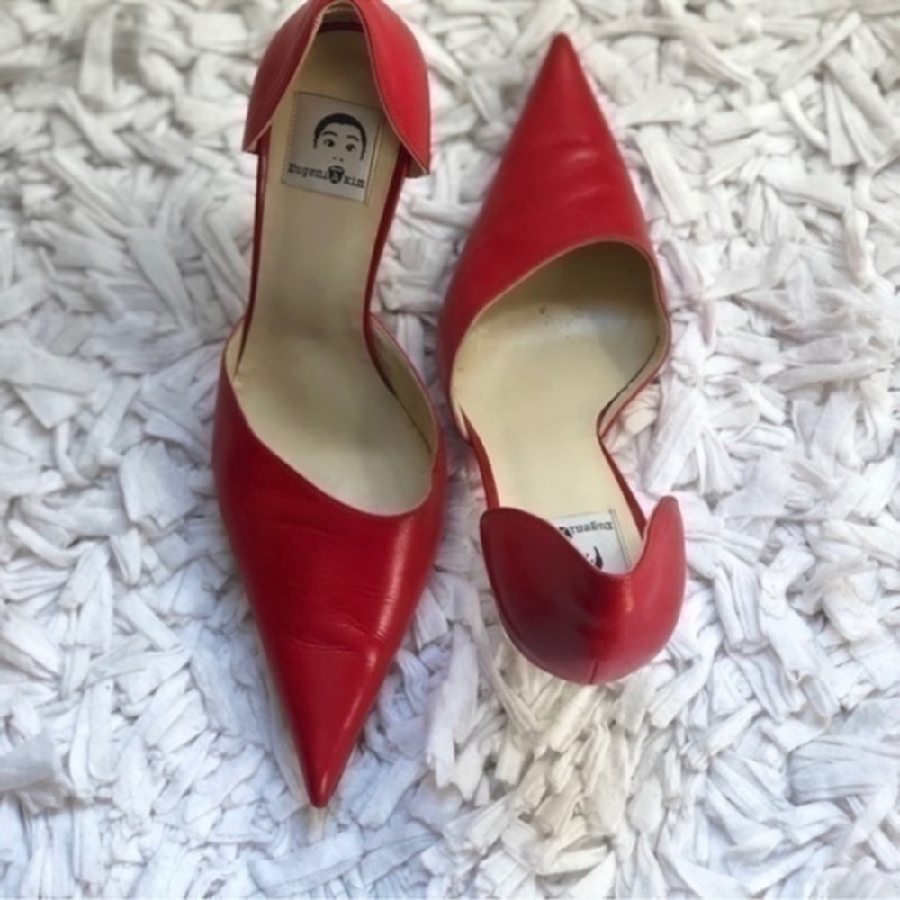 Eugenia Kim Rare Red Heels Shoes Sz 9
